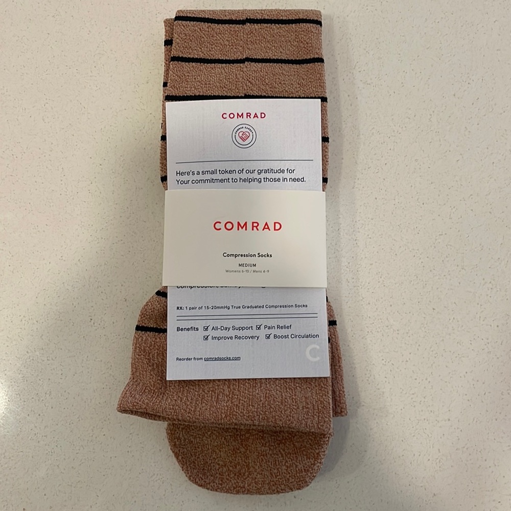 One pair NWT knee high compression socks